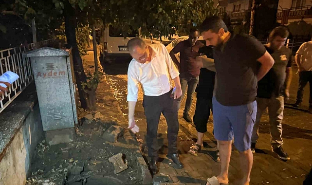 Kuyucak’ta sağanak sonrası belediye ekipleri seferber oldu