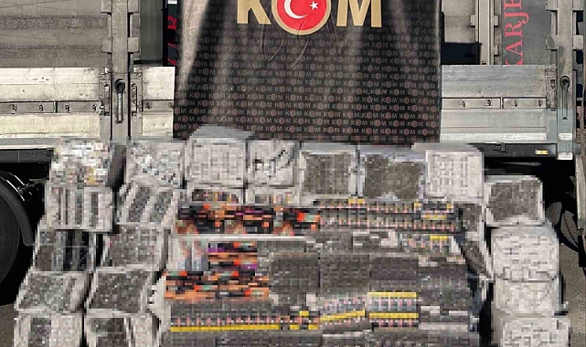 Mardin’de 38 bin 500 paket kaçak sigara ele geçirildi
