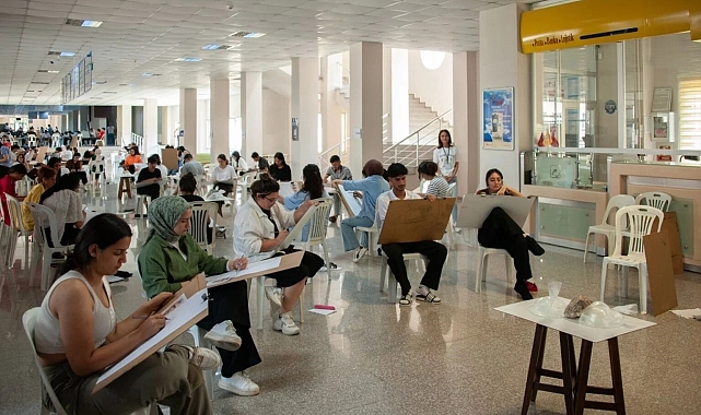 Özel yetenek sınavı yapıldı Güzel Sanatlar Fakültesinde