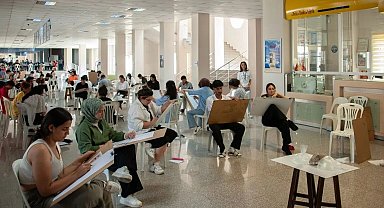 Özel yetenek sınavı yapıldı Güzel Sanatlar Fakültesinde