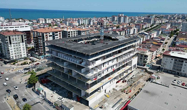 Samsun Şehir Kütüphanesi’nin yüzde 32’si tamamlandı