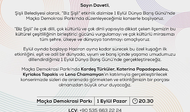 Şişli Sanatın her alanında: ‘Biz Şişli’ başlıyor