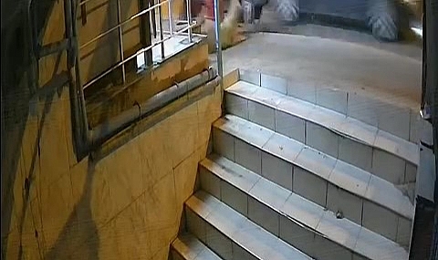 Sultanbeyli’de bir otomobilin motosiklete çarpması sonucu bir köpek öldü, O anlar kamerada