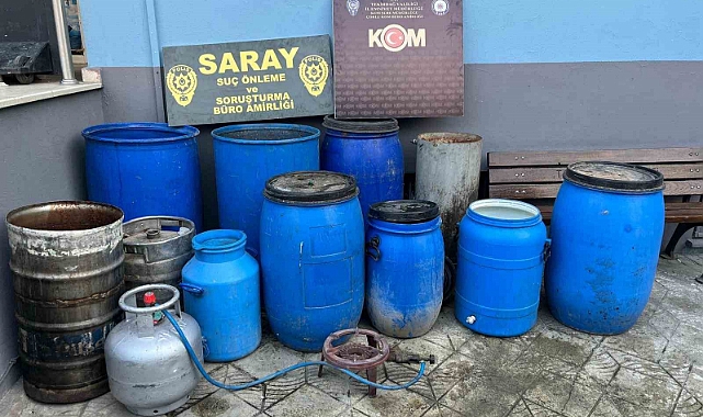 Tekirdağ’da 460 litre sahte alkol ele geçirildi: 1 gözaltı