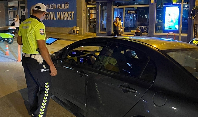 Uygulanan trafik denetimlerinde 78 araç sürücüsüne 98 bin 735 TL ceza