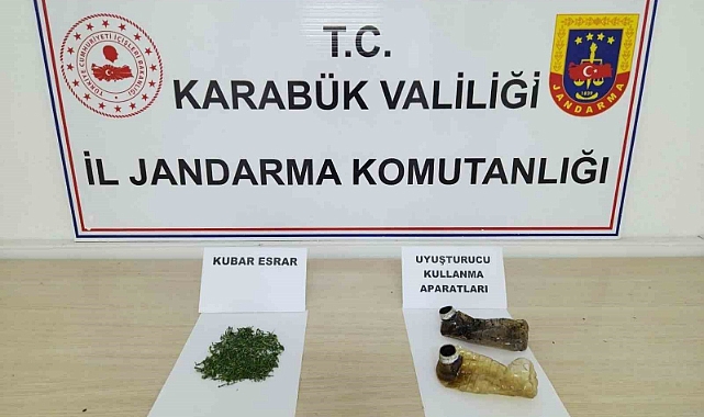 Üzerinde esrarla yakalandı