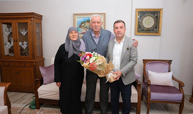Vali Eldivan’dan Kıbrıs gazisi Hikmet Çelebi’ye ziyaret