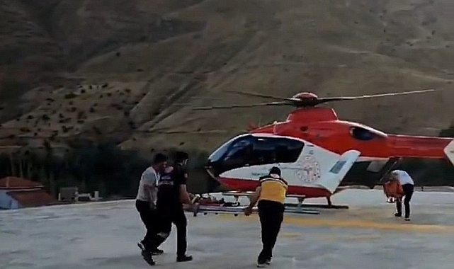 Van'da helikopter ambulans 4 yaşındaki çocuk için havalandı