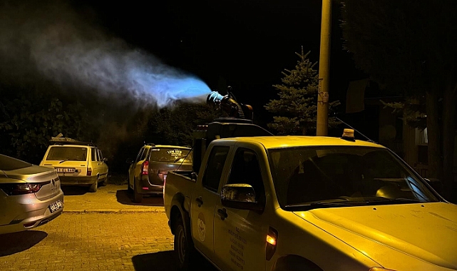 Yaz aylarında artan sivrisineklere karşı ilaçlama çalışmaları