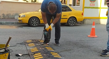 Ağrı Belediyesi'nden tehlikeli noktalara hız kesici kasis