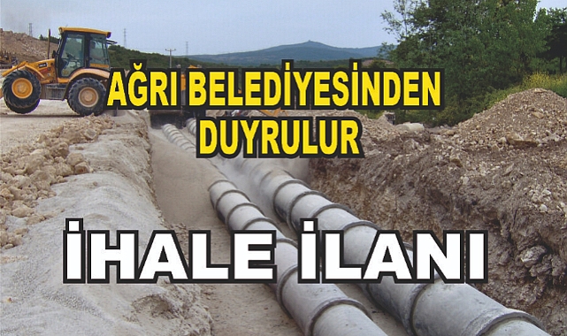 Ağrı belediyesinden duyurulur