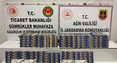 Ağrı’da 9 bin 810 paket kaçak sigara ele geçirildi