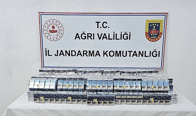 Ağrı'da binlerce paket kaçak sigara ele geçirildi