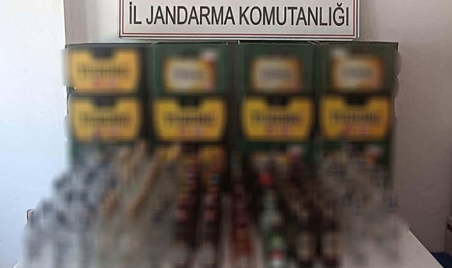 Aydın’da jandarma ekipleri belgesiz içki satışına geçit vermedi