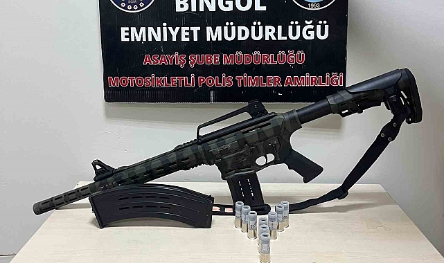 Bingöl'de ruhsatsız tüfek ele geçirildi