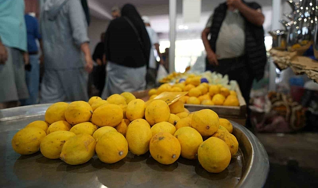 Çayın limonsuz içilmediği Erzincan'da limon fiyatı yüzleri güldürdü