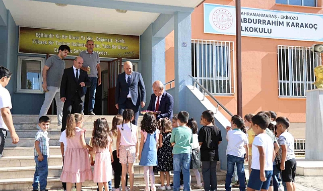 Depremin merkez üssü Kahramanmaraş’ta minikler okulla tanıştı