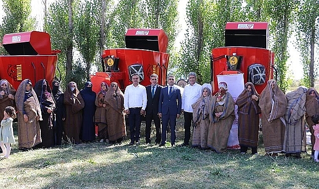 Erzurum'da kadın çiftçiler makine ve ekipman desteği