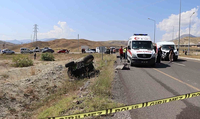 Erzurum’un Oltu ilçesinde feci trafik kazası