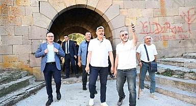 Erzurum Vali Mustafa Çiftçi'nin tabya mesaisi
