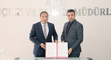 Gençlik ve Spor İl Müdürlüğü ile Ağrı İŞKUR arasında işbirliği protokolü imzalandı