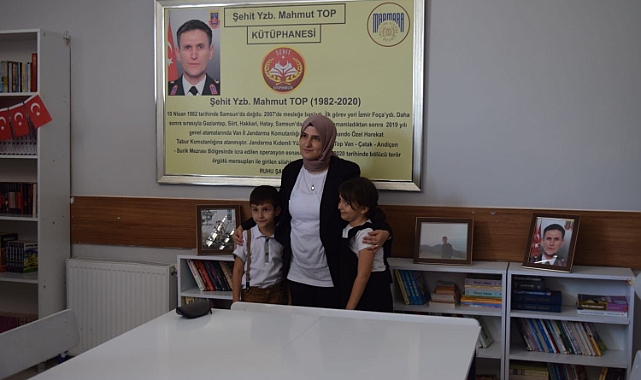 Hatay’da şehidin adının yaşayacağı kütüphaneye Gölcük’ten destek