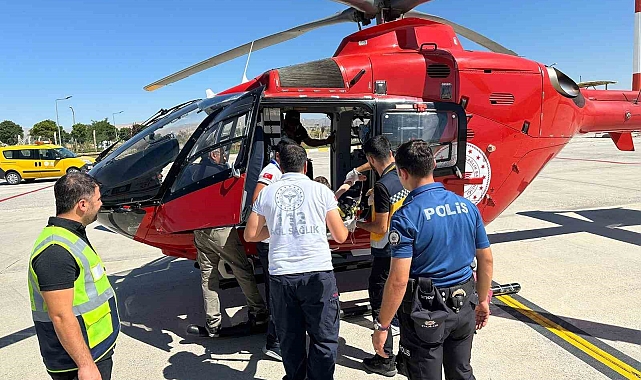 Helikopter 3 yaşındaki hasta için havalandı
