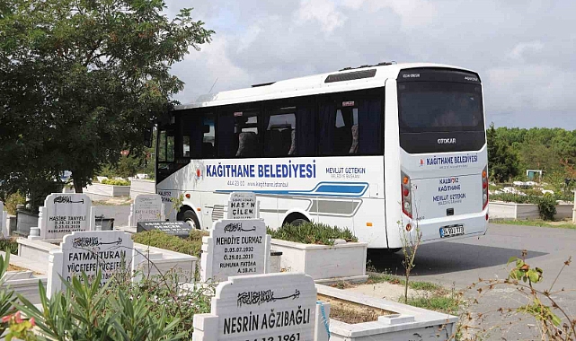 Kağıthane Belediyesi’nden mezarlıklara ücretsiz ulaşım