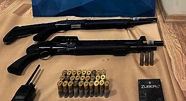 Kars'ta operasyon telsiz ve silah ele geçirildi