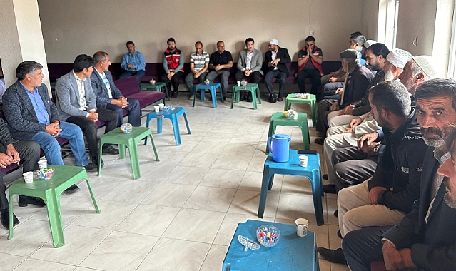 Kaymakam Karali, Diyadin’de taziye ziyaretinde bulundu