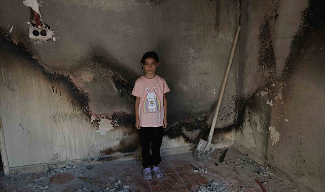Lösemi hastası Almina’nın evi yandı