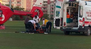 Malatya'da Ambulans helikopter kalp krizi geçiren hasta için havalandı