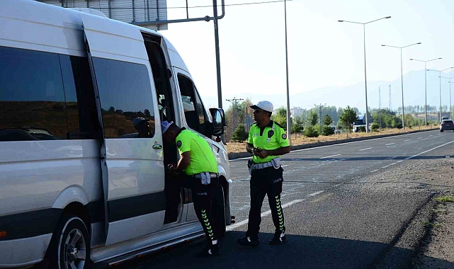 Okul servisleri denetlendi
