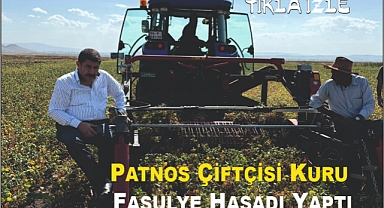 Patnos Çiftçisi Kuru Fasulye Hasadı Yaptı