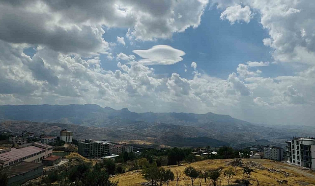 Şırnak’ta kümülüs bulutu görüntülendi