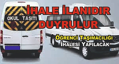 Öğrenci Taşımacılığı İhalesi Yapılacak