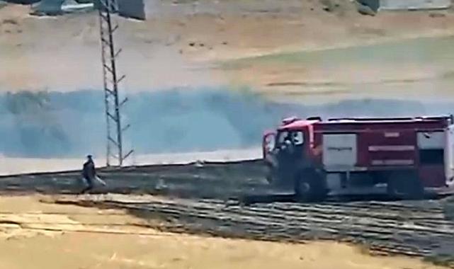 Van'da anız yangını kontrol altına alındı