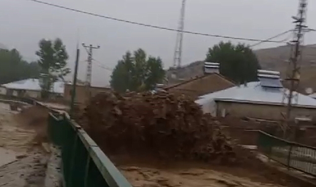 Van'ın Saray ilçesinde sağanak sele neden oldu
