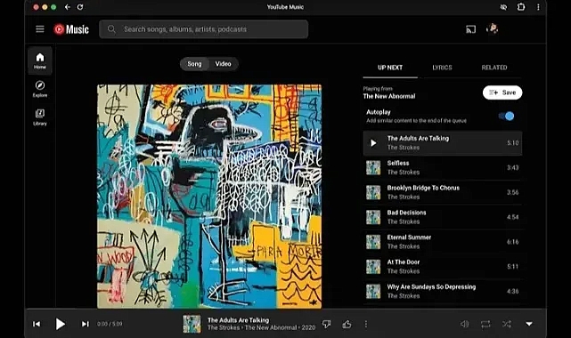 YouTube Music web sürümüne yeni özellik ekledi: İşte detaylar
