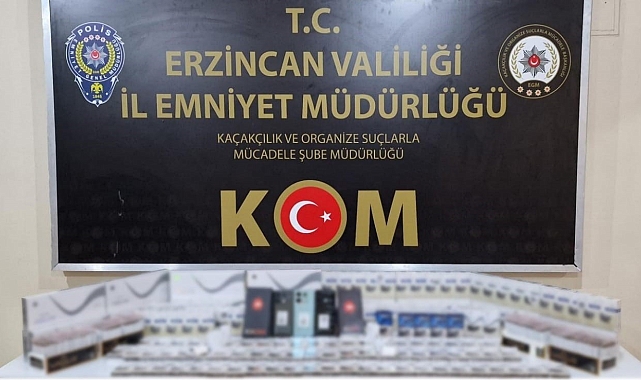 60 bin değerinde kaçak telefon ve sigara ele geçirildi