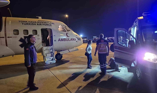 Acil organ nakli bekleyen hasta için Hava Kuvvetleri’nin ambulans uçağı devreye girdi