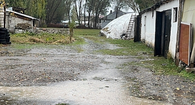 (Videolu Haber) Ağrı'da gök gürültülü sağanak etkili oldu