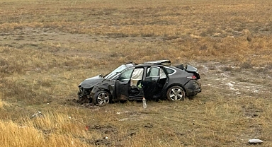 (Videolu Haber) Ağrı'da sağanak yağış kazaya neden oldu