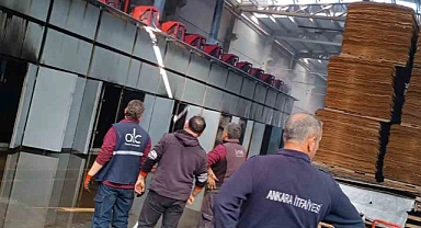 Başkentte fabrika yangını