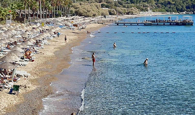Bodrum’da yazdan kalma günler yaşanıyor