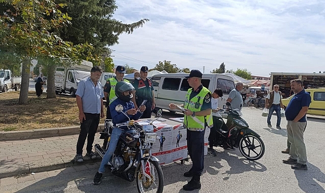 Denizli jandarması ‘Kaskımla Kaskoluyum’ projesi başlattı