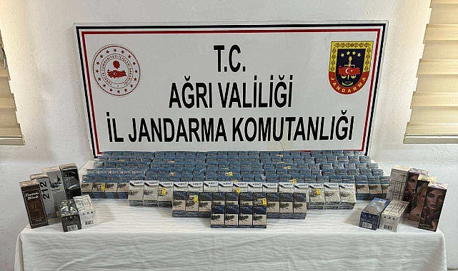 Doğubayazıt’ta gümrük kaçağı sigara ve parfüm ele geçirildi