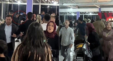 Düğün salonu boks ringine döndü: Davetliler böyle kaçıştı