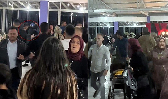 Düğün salonu boks ringine döndü: Davetliler böyle kaçıştı