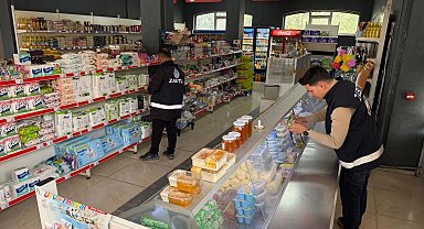 Erzincan'ın Üzümlü ilçesinde Marketler denetlendi